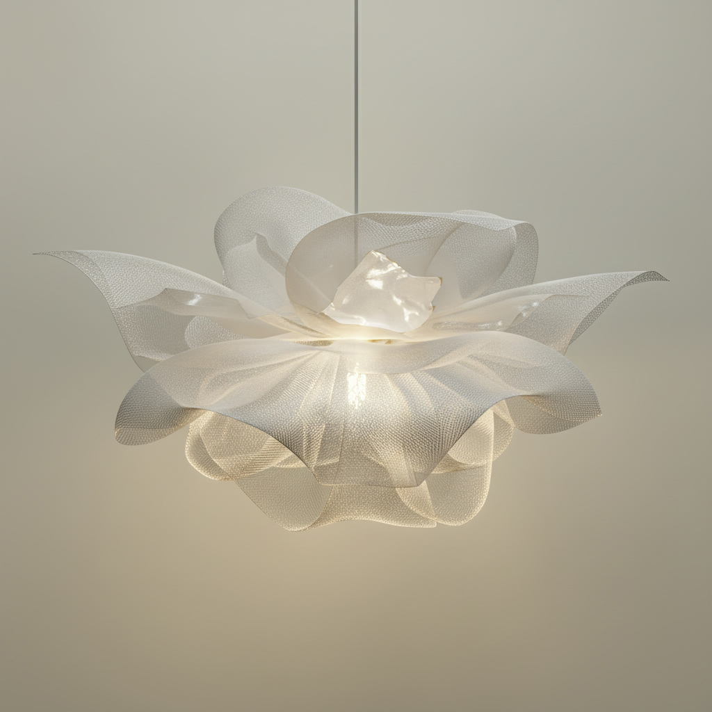 Ivory Bloom – Sculptural Pendant Light